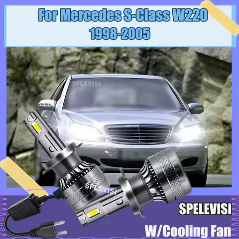H7 6000K Car Headlight Xenon Bulb CANBUS Ready LED Lamp Long-Lasting Bright For Mercedes S-Class W22