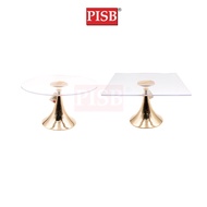 0483/84 Gold Acrylic Top Stand Wedding Cake Stand Decoration Birthday Dulang Hantaran Perkahwinan