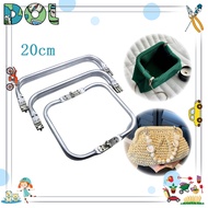 20cm Metal Purse Frame Aluminum Purse Frame Rectangle Lock Frame For DIY Purse Making Supplies