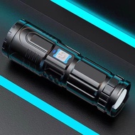 Telescopic Zoom Flashlight Strong Light Flashlight Portable Led Zoom Flashlight Charging Torch Porta