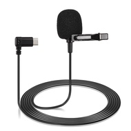 SJCAM Sports Camera Clip-on Microphone Lapel Mic Plug-and Play 360°Omnidirectional Pickup Noise Redu