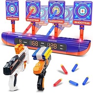 Hot Bee Toy Guns, Electronic Shooting Target Compatible with Nerf Guns, Auto Reset Electronic Scorin