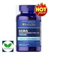 NEW Puritans Pride GABA (Gamma Aminobutyric Acid) 750 mg / 90 Capsules