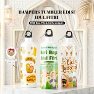 Eid al-Fitr Tumbler Hampers 750 ML FREE Gift Box | Custom Eid Tumbler Souvenirs Botol Air Tahan Seju