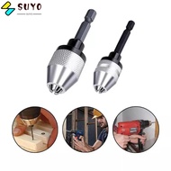 SUYO Keyless Drill Chuck, Mini Hex Shank Drill Chuck Adapter,  Chuck for Mini Screwdriver Alloy Hex 