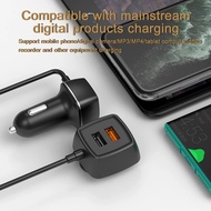 SJRRT 60W 12V-24V Car Mobile Phone Charger Fast Charging Adapter For Front Back Seat USB QC 4 Ports Quick Charge TYJYJ