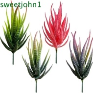 SWEETJOHN Simulation Aloe, DIY PVC Artificial Succulents Plants, Fake Plants Realistic Mini Fake Plants Outdoor Indoor Decoration