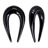 Stuppendux Ear Glass Spiral Tapers Plugs Tunnels Expander Hanger Gauges Earrings Stretching Body Pie