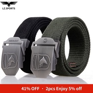 Tactical Leather Belt Safety Equipment Canvas Thick Steel Head Special Forces Airborne Division