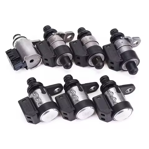 7PCS RE5R05A Transmission Solenoid Valve Kit 0260130031 0260130030 G7T23082 For 2002-2018 Nissan Pat