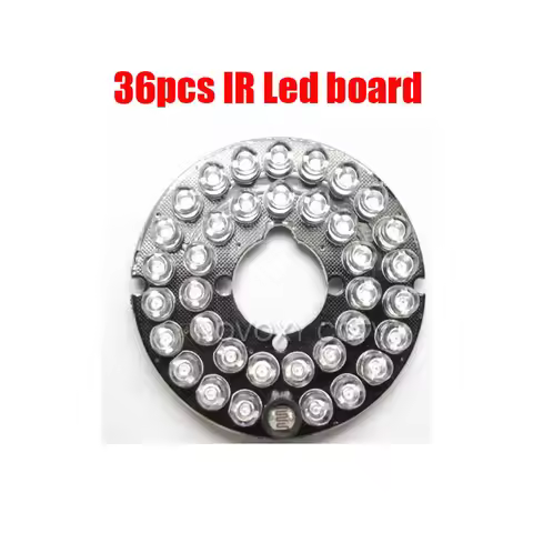 36pcs F5 Infrared Light Board LED IR 15 Meters PCB Night Vision for CCTV Dome 60 Bullet Camera Case