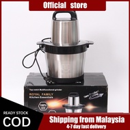 READY STOCK 6L Snless Steel Meat Grinder Heavy Duty Mixer & Blender 2 in 1 Knife Meat Chopper Mesin 