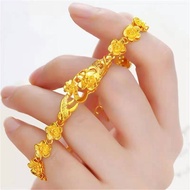 gelang tangan emas 916 original Rose flower bracelet rantai tangan emas 916 original