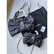 CHANEL CHANEL 25K Autumn Winter New Style Show Show Style Bow Bag Bow Bag Small Lambskin Material El