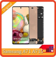 6.7" Super AMOLED A71 Screen, for Samsung Galaxy A71 A715 A715F A715FD LCD Display Digital Touch Screen with Frame Replacement
