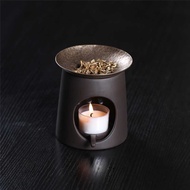 Ceramic Candle Heating Copper Incense Burner Household Essential Oil Agarwood Incense Powder Incense