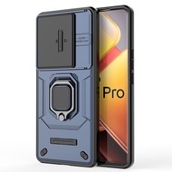 LENUO Ốp lưng vivo iQOO Z9s Pro 5G Case Hybrid Slide Camera Lens Protection Shockproof Back Cover wi