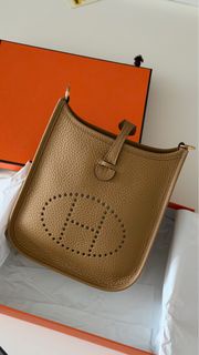 Hermes Evelyne 16 Biscuit Gold HW