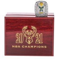 NBA2021 New Style Milwaukee Set Bucks Ring Championship with Official Cross-Border Combination Woode