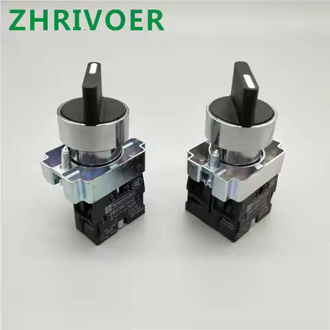 22mm XB2-BD21 XB2-BD33 10A/660V 2/3 Position Self-locking Knob Switch Select Switch Rotary switch