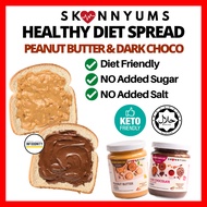 SKINNY Peanut Butter No Sugar and Salt NUTASTY Peanut Butter Diet Keto Chocolate Spread Almond Butte