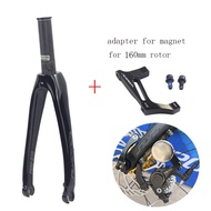 SILVEROCK MINI-01D Carbon Fork 16" 349 Caliper Disc Brake 100mm 28.6mm for FNHON GUST ZEPHYR K3Plus