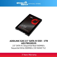 ADDLINK S20 2.5" SATA III SSD - 1TB