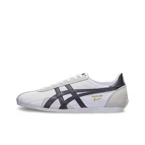 Onitsuka Tiger Runspark Retro Comfort Durable Low-Top Casual Running Shoes Unisex White/Black D201L-