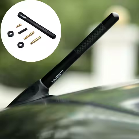 Car Antenna WRC Style Carbon Fiber Radio Fm Antena For Mitsubishi Outlander Asx Lancer 10 9 EX Pajer