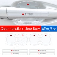 8 pcs/set Sticker Pelindung Pintu Mobil Anti Lecet  Tempelan Stiker Pintu Mobil Anti Gores logo Mobi