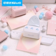 5mm 3-hole loose-leaf notebook heart-shaped hole puncher, M5 small punching machine, loose-leaf refi