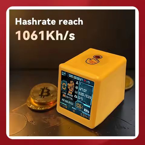 Smart TV Hashrate1060KH/s ESP32 BTC Solo Lottery Miner for computer nerd gift home silent Desktop Cl