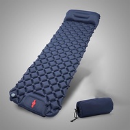 《Europe and America》 Outdoor Camping Sleeping Pad Inflatable Mattress with Pillows Built in Air Pump Press Travel Mat Ultralight Cushion