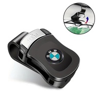 [Ready Stock] BMW Logo Car Sunglasses Holder Sun Visor Sunglasses Clip Glasses Case Mount Ticket Car