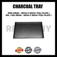 [PRE-ORDER] Charcoal Tray | Tempat Arang | Tray Arang For BBQ Pit Steel Drum | BBQ Drum | BBQ Drum S