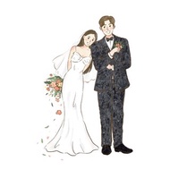 數碼 婚紗似顏繪專屬-加購去背電子檔