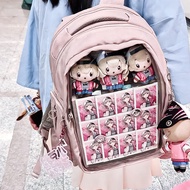 Elecom Elecom Elecom Backpack Pain Bag Two-Dimensional Backpack Student School Bag Female Backpack C