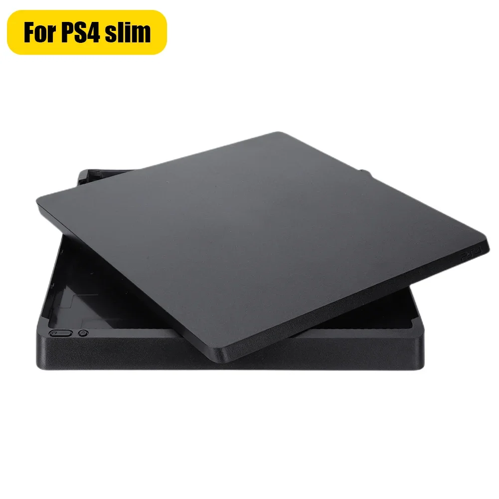Plastic Full Protective Housing Shell Black Replace Bottom Housing Shell Case Cover for PS4 1000/110