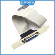 【E-WOITD】 LPT1 Parallel Port Printer I O ADAPTER DB25ไปยัง IDC 26Pin HEADER SLOT PLATE
