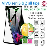Tempered glass Full VIVO S & Z Series all Type - tempered glass 5D 6D 9D 10D 11D screen guard