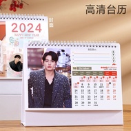 M Merchandise Collection JungKook JungKook BTS2024 Calendar Desk Calendar Customized Picture Desk Calendar Ornaments for Girlfriends Birthday Gifts Brand New Gifts