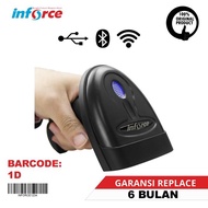 INFORCE WIRELESS BLUETOOTH USB BARCODE SCANNER T88 E-FAKTUR 1D/2D - BOSS SHIP