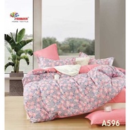 Ready Stock Fitted Bedsheet (Queen) Set Comforter 7in1