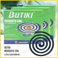 10 Spirales /Box Butiki Mosquito Coil Household Use Black Spiral Mosquito Incense