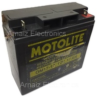 Motolite 12v 17Ah SLA Rechargeable Battery OM17-12 Valve Regulated Sealed Lead-Acid Battery for Wheel Chair, Jet Ski, Solar, Toy cars, E-Bike, Emergency Light, Inverter WheelChair, JetSki 17AH Batteries (12 Months Warranty)