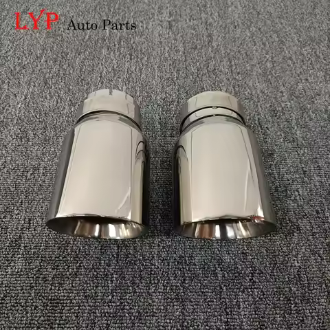 1 Piece Exhaust Muffler Tip Stainless Steel Bevel Edge Car TailPipe Decoration Exhaust Pipe Accessor