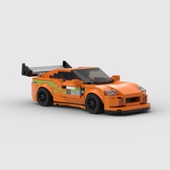 MOC Building Blocks Creative Puzzle Supra MK4 Supra MK4 Orange Version speed Series JDM Hot Sale 9 *