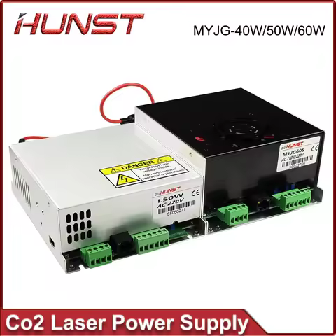 HUNST Co2 Laser Power Supply MYJG-40W 50W 60W for 40W 60W Laser Cutting and Engraving Machines