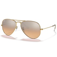 [RayBan] RB3025 001/3E 58-62mm Classic Aviator Pilot Sunglasses (Gold Mercury Pink) Kumquat Glasses