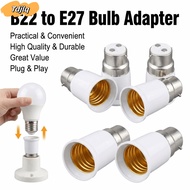 TDJLQ B22 To E27 Adapter, B22 To E27 Edison Screw LED Lamp Adapter, Universal Anti Burning Long Last